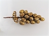 Guld glitter Vindruer.  En. Klase.  Højde ca. 25 cm. Druerne ca. 2 til 5 cm.